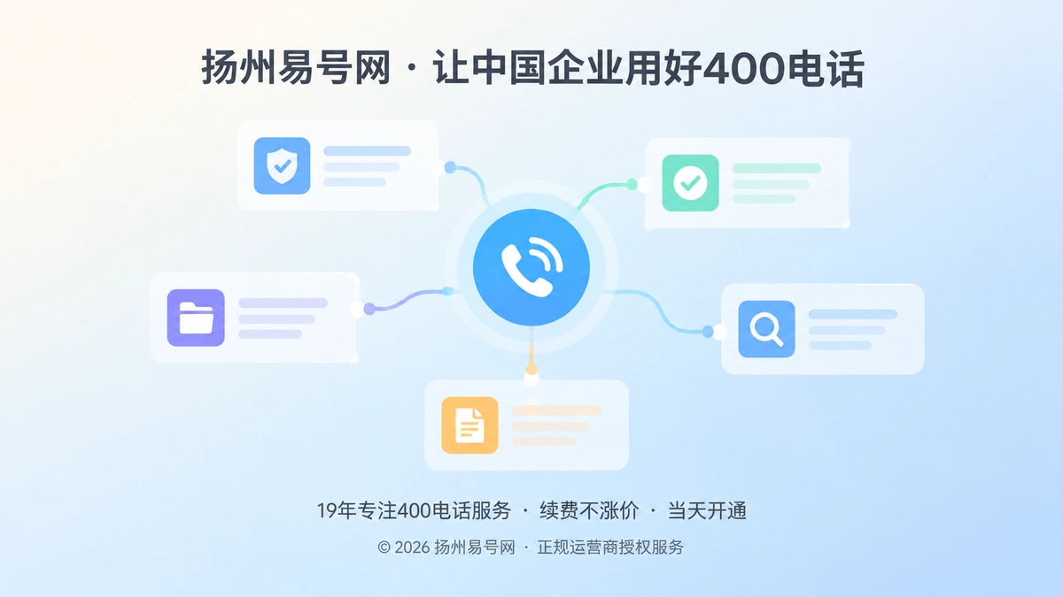 2026年400电话诚信新标准：把服务承诺变成可核验档案